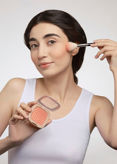 нанесения румян 