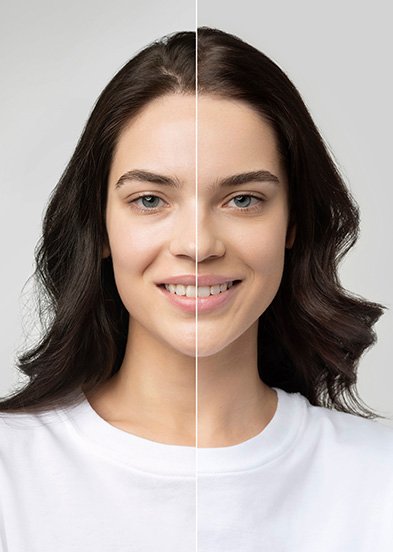макияж без макияжа до и после