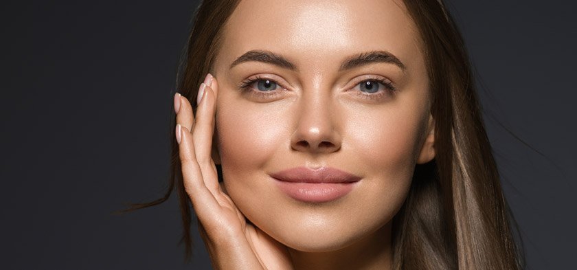 Лицо с жирным блеском