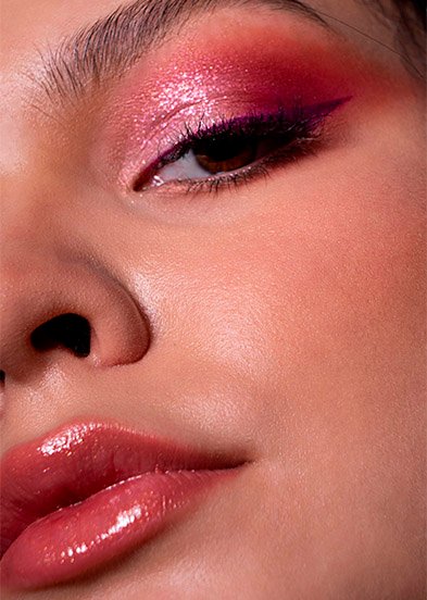 макияж в розовых тонах