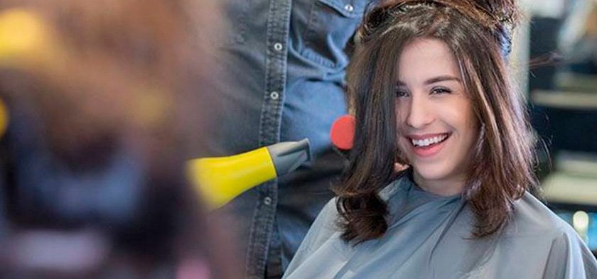 сушка волос феном