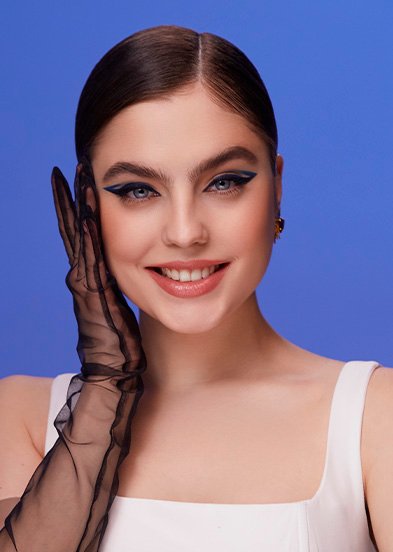 цветные стрелки на глазах