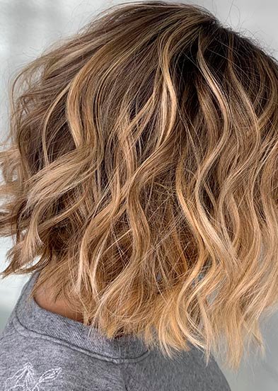 окрашивание на короткие волосы