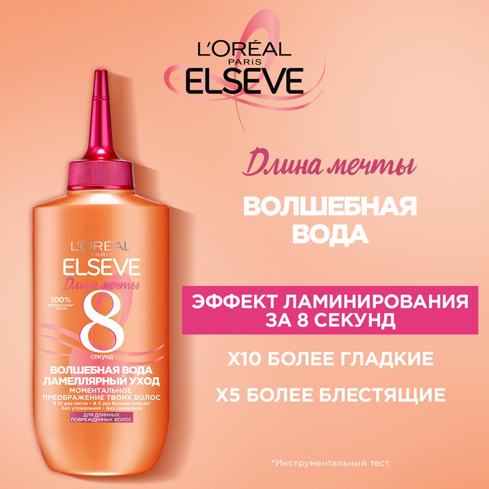 Смываемый кондиционер для волос Волшебная вода Ламеллярный уход 8 ...