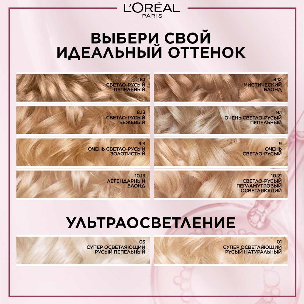 8.1 ☆ L'Oreal Paris Краска для волос Excellence - Светло-Русый